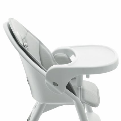 KINDERKRAFT - Детско столче за хранене 2в1 DINNLY сив