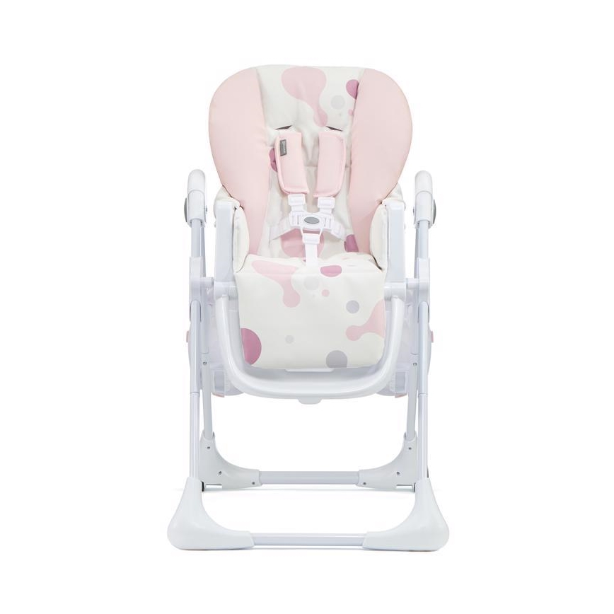KINDERKRAFT - Детско столче за хранене YUMMY розово/бяло