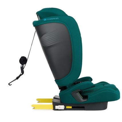 KINDERKRAFT - Детско столче за кола FIX2GO i-Size 76-150 cm тюркоазено
