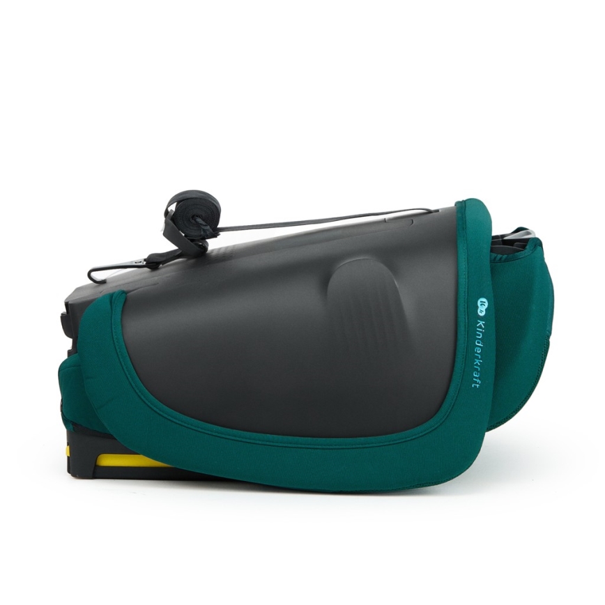 KINDERKRAFT - Детско столче за кола FIX2GO i-Size 76-150 cm тюркоазено