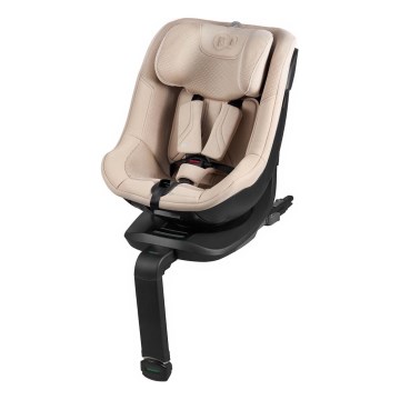 KINDERKRAFT - Детско столче за кола с въртяща се база I-GUARD PRO i-Size 61-105 cm бежово