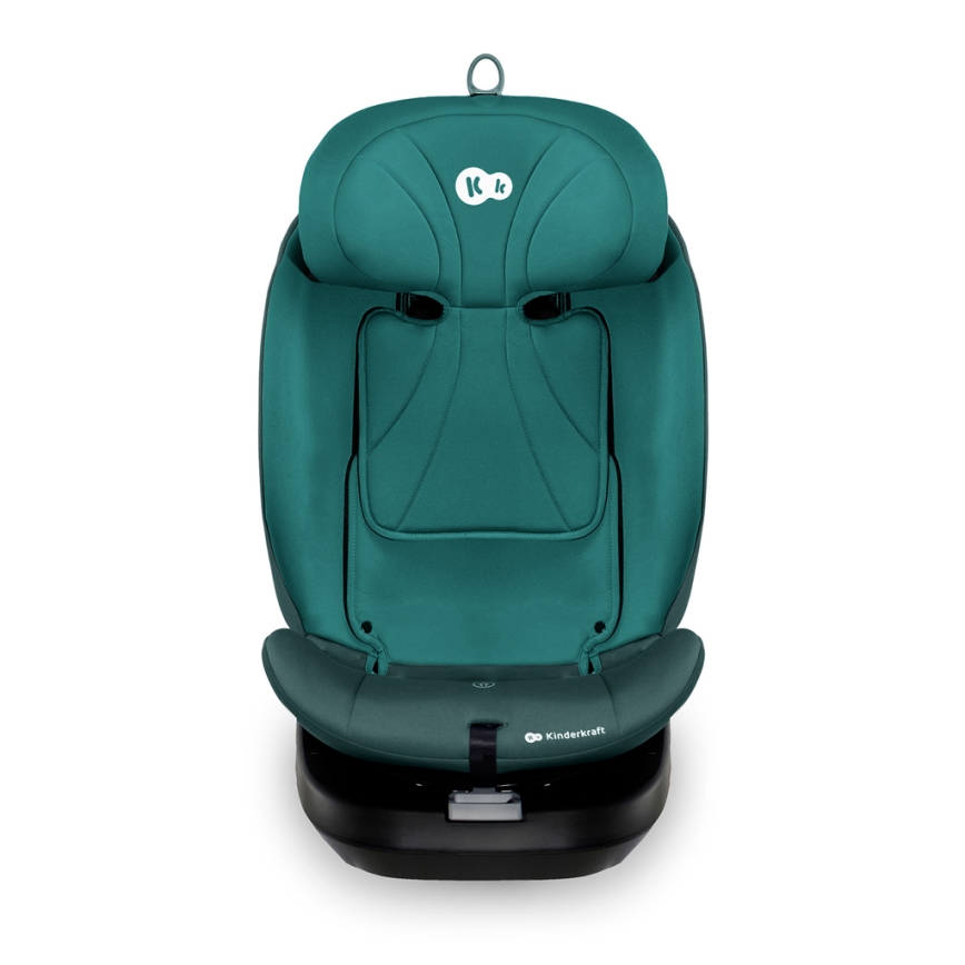 KINDERKRAFT - Детско столче за кола с въртяща се основа I-GROW i-Size 40-150 см тюркоазено