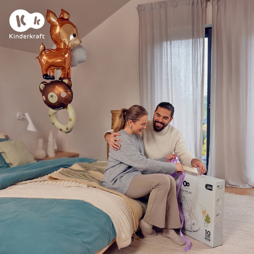 KINDERKRAFT - Детско килимче за игра COZYPLAY сиво