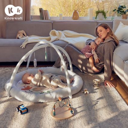 KINDERKRAFT - Детско килимче за игра COZYPLAY сиво
