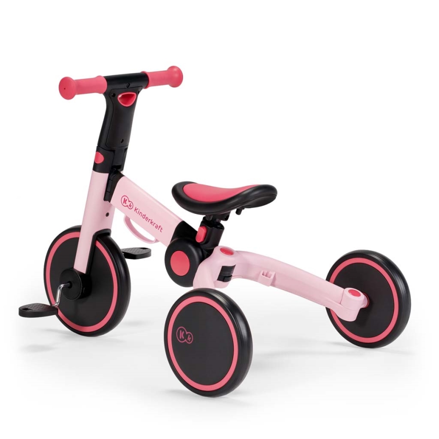 KINDERKRAFT - Детско колело за бутане 3в1 4TRIKE розов