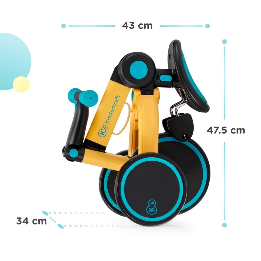 KINDERKRAFT - Детско колело за бутане 3в1 4TRIKE розов