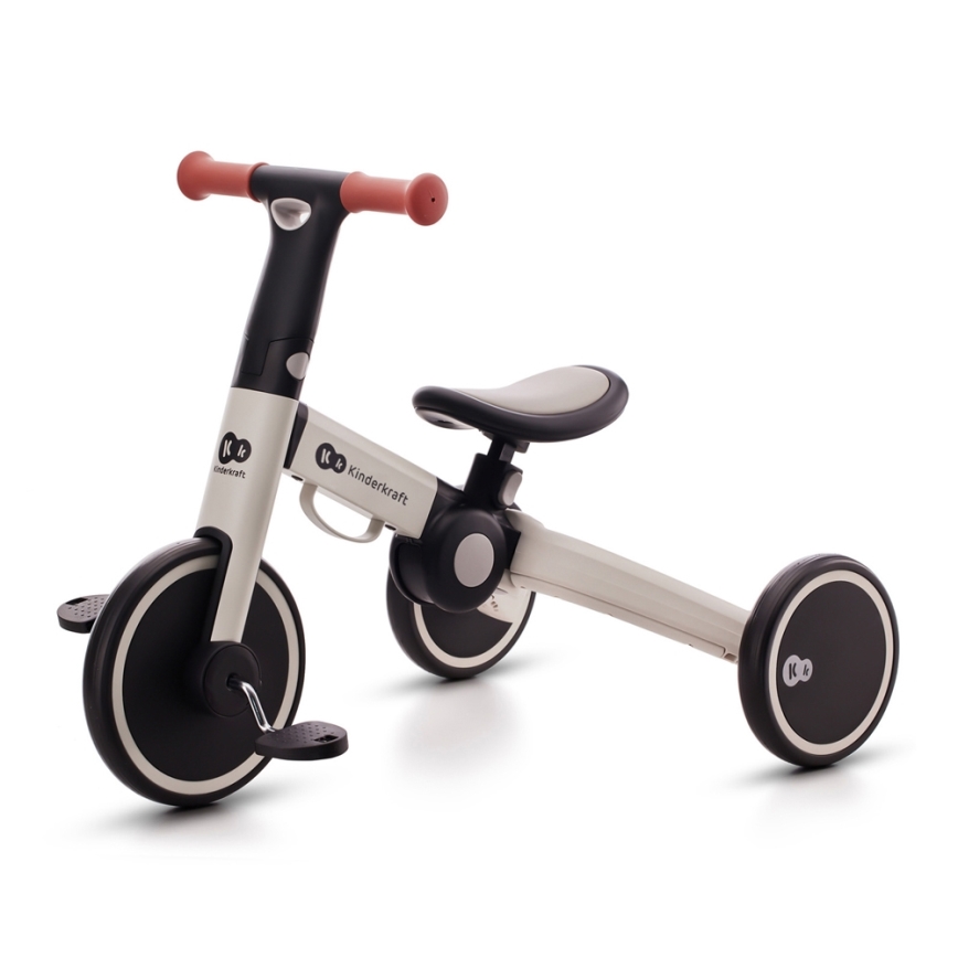 KINDERKRAFT - Детско колело за бутане 3в1 4TRIKE сив