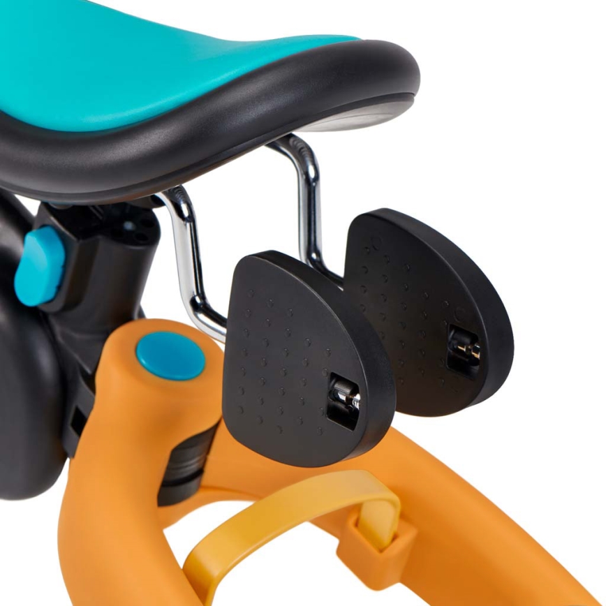 KINDERKRAFT - Детско колело за бутане 3в1 4TRIKE жълт/тюркоаз