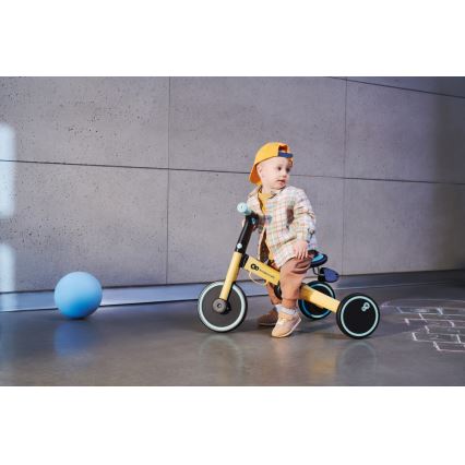 KINDERKRAFT - Детско колело за бутане 3в1 4TRIKE жълти/мента