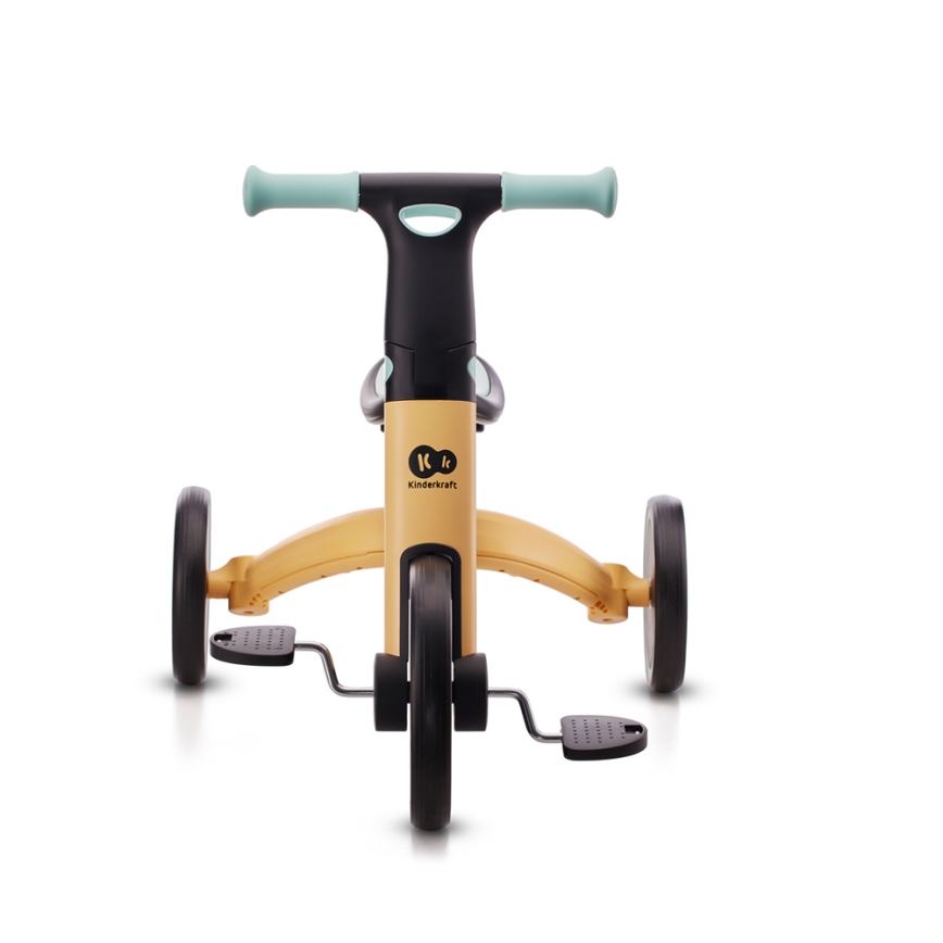 KINDERKRAFT - Детско колело за бутане 3в1 4TRIKE жълти/мента