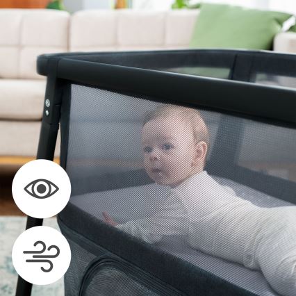 KINDERKRAFT - Детско креватче за пътуване 4в1 SOFI PLUS тъмен