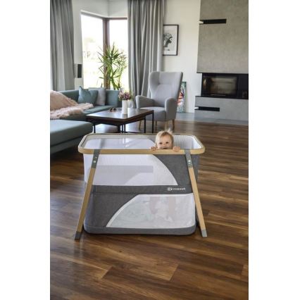 KINDERKRAFT - Детско креватче за пътуване 4в1 SOFI сив