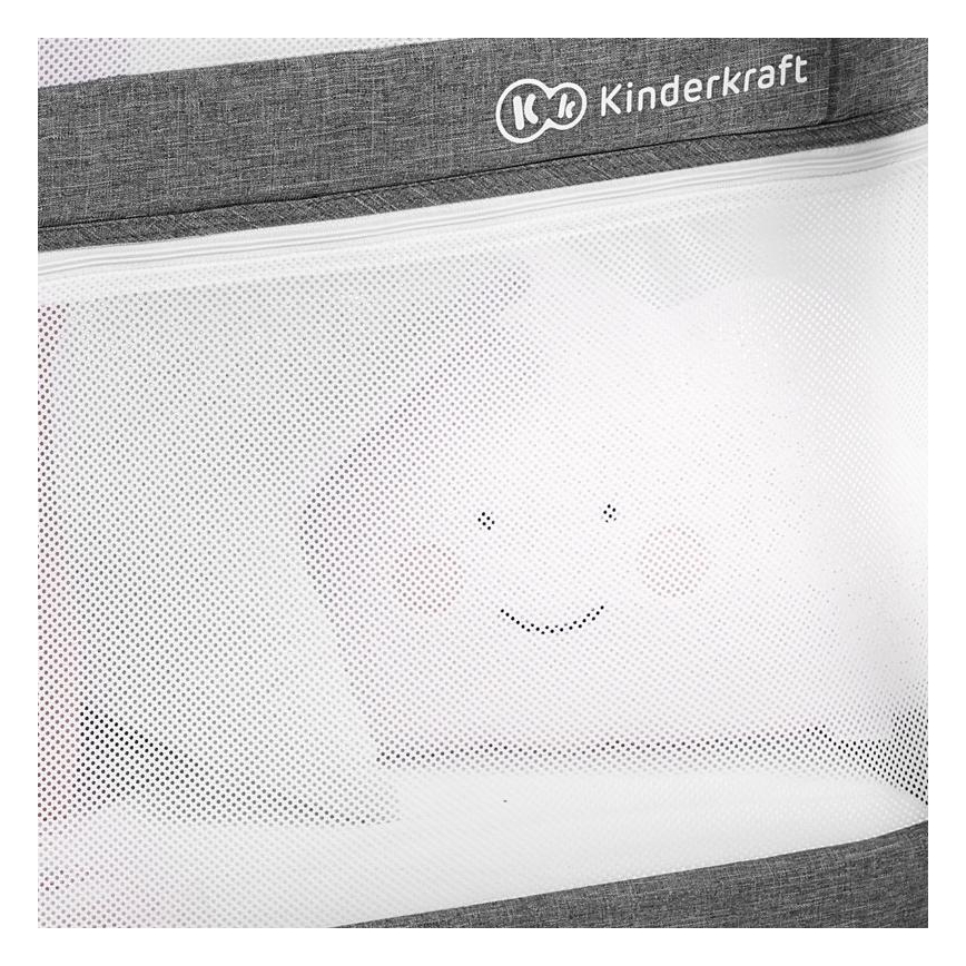 KINDERKRAFT - Детско креватче за пътуване 4в1 SOFI сив