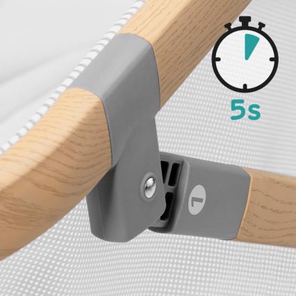 KINDERKRAFT - Детско креватче за пътуване 4в1 SOFI сив