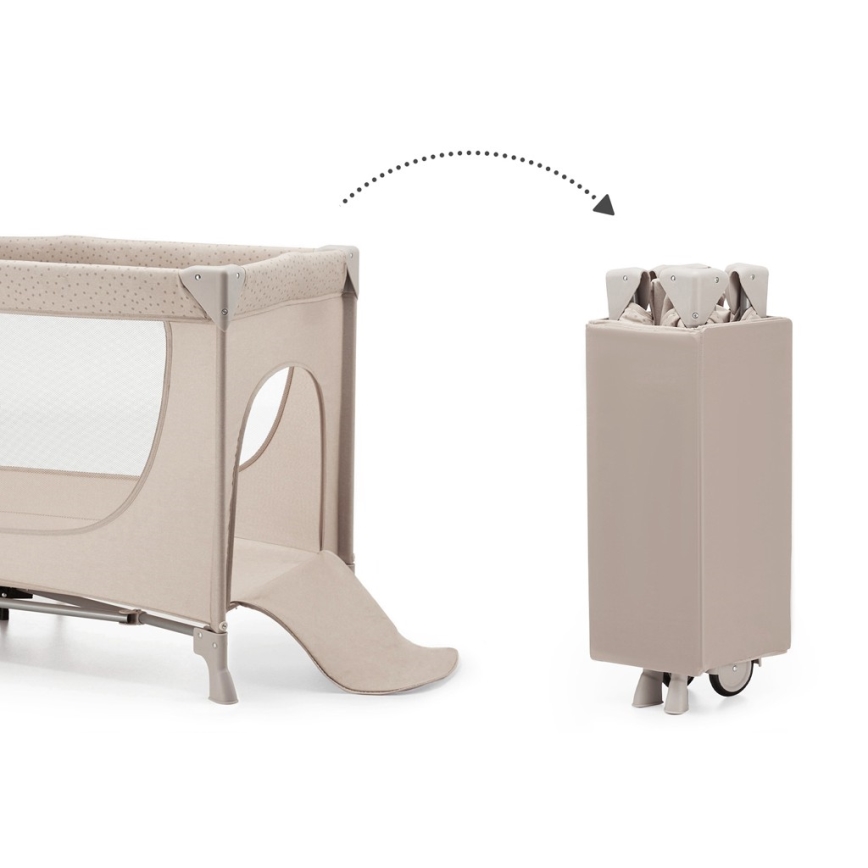 KINDERKRAFT - Детско креватче за пътуване JOY 2 бежов