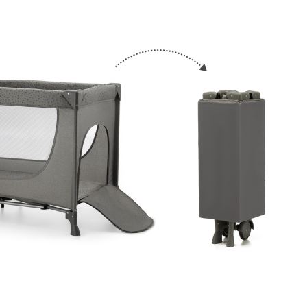 KINDERKRAFT - Детско креватче за пътуване JOY 2 сив