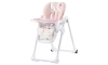 KINDERKRAFT - Детско столче за хранене YUMMY розово/бяло