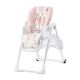KINDERKRAFT - Детско столче за хранене YUMMY розово/бяло