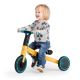 KINDERKRAFT - Детско колело за бутане 3в1 4TRIKE жълт/тюркоаз