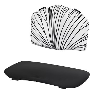 KINDERKRAFT - Подложка за детско столче за хранене ENOCK черно/бяло