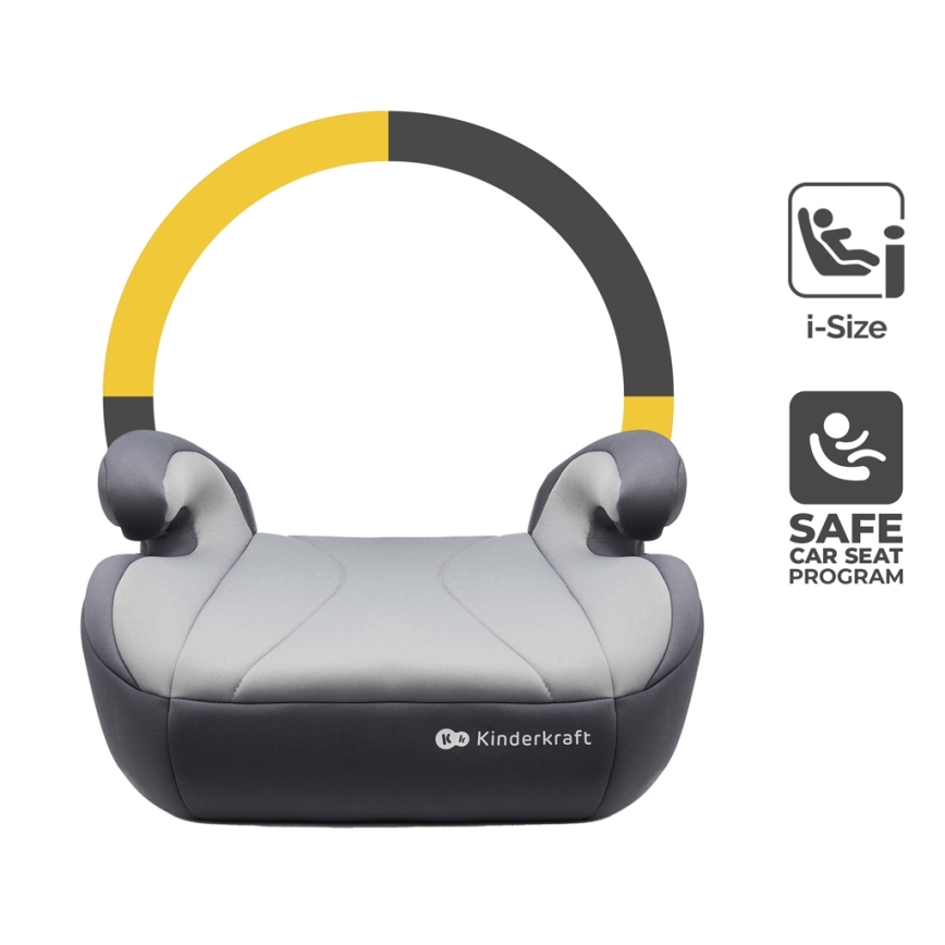 KINDERKRAFT - Подсилваща седалка за кола I-BOOST i-Size 135-150 см сив