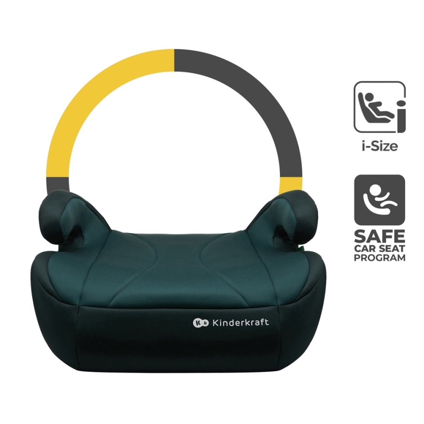 KINDERKRAFT - Подсилваща седалка за кола I-BOOST i-Size 135-150 см зелен