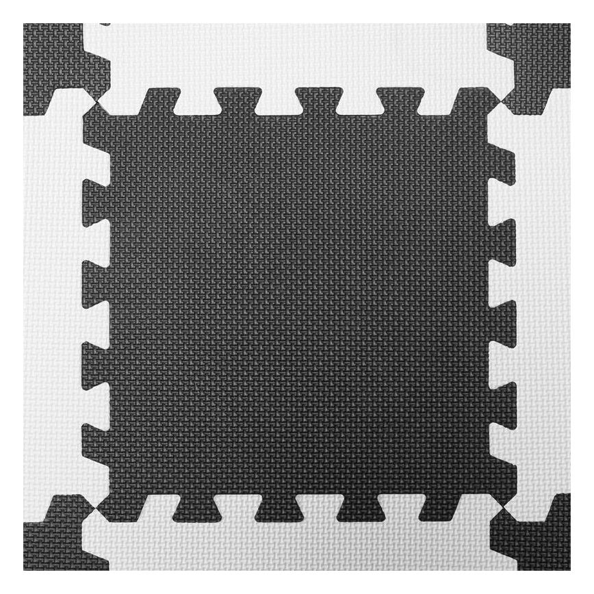 KINDERKRAFT - Постелка от пяна LUNO 30бр. черна/бяла