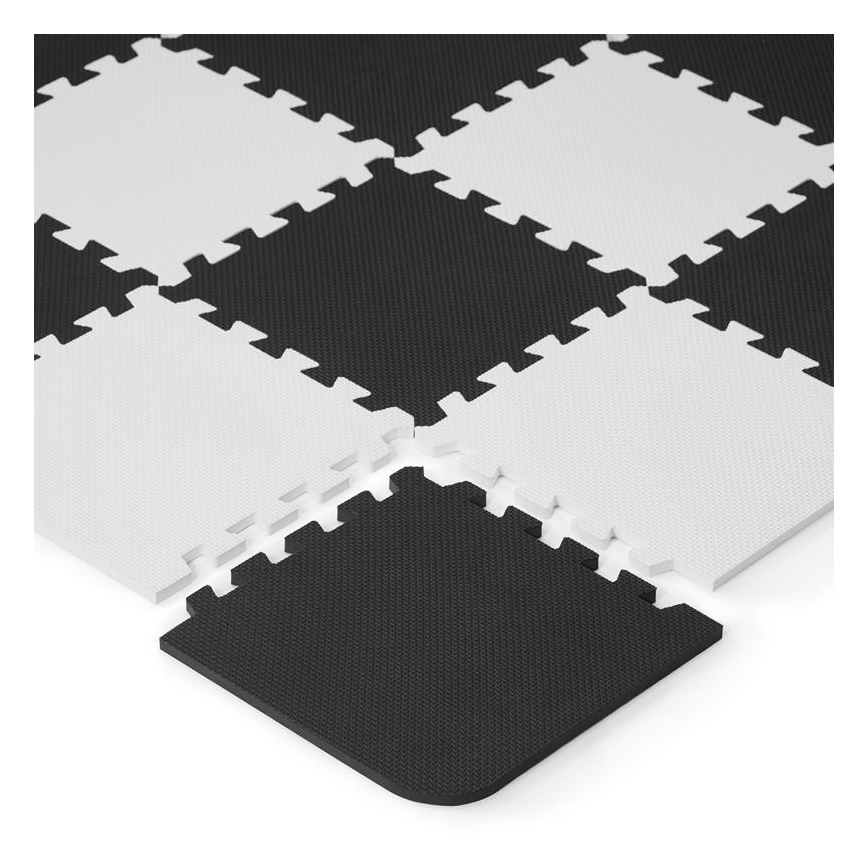 KINDERKRAFT - Постелка от пяна LUNO 30бр. черна/бяла