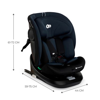KINDERKRAFT - Седалка за кола I-GROW i-Size (40-150 см) черен