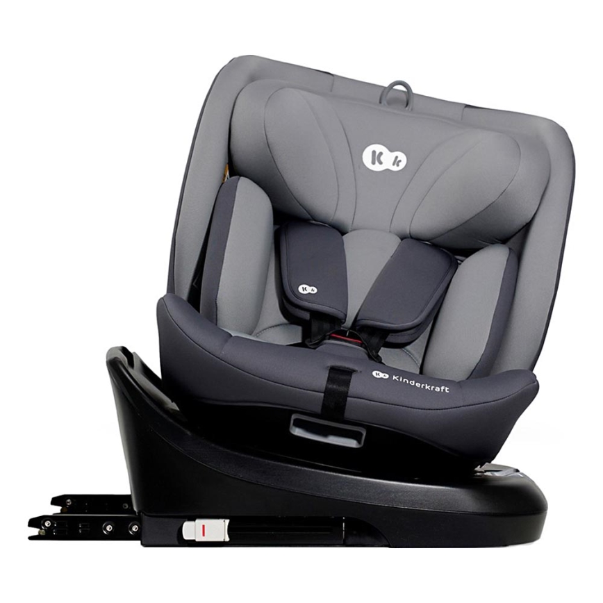 KINDERKRAFT - Седалка за кола I-GROW i-Size (40-150 см) сив