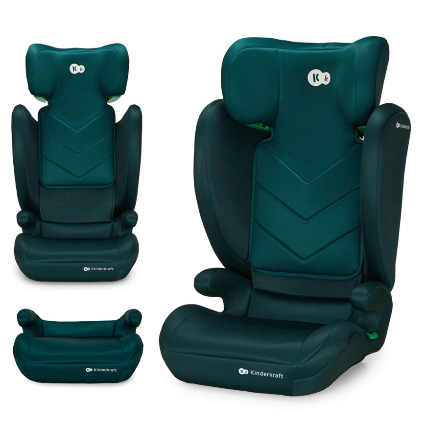 KINDERKRAFT - Седалка за кола I-SPARK i-Размер (100-150 см) зелен