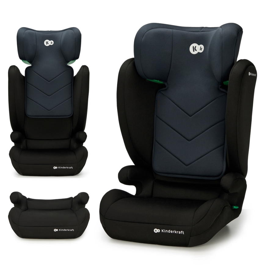 KINDERKRAFT - Седалка за кола I-SPARK i-Size (100-150 см) черен