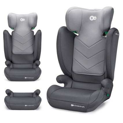 KINDERKRAFT - Седалка за кола I-SPARK i-Size (100-150 см) сив