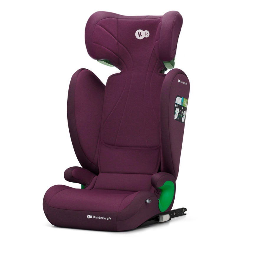 KINDERKRAFT - Седалка за кола JUNIOR FIX 2 (100-150 см) Cherry pearl