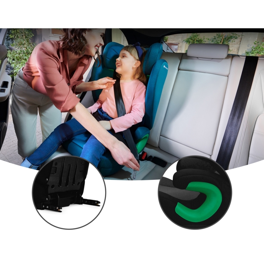 KINDERKRAFT - Седалка за кола JUNIOR FIX 2 (100-150 см) Graphite black