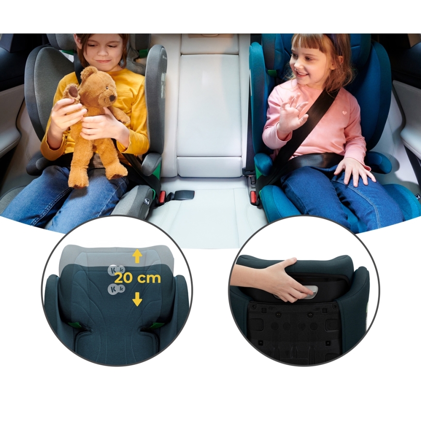 KINDERKRAFT - Седалка за кола JUNIOR FIX 2 (100-150 см) Harbor blue