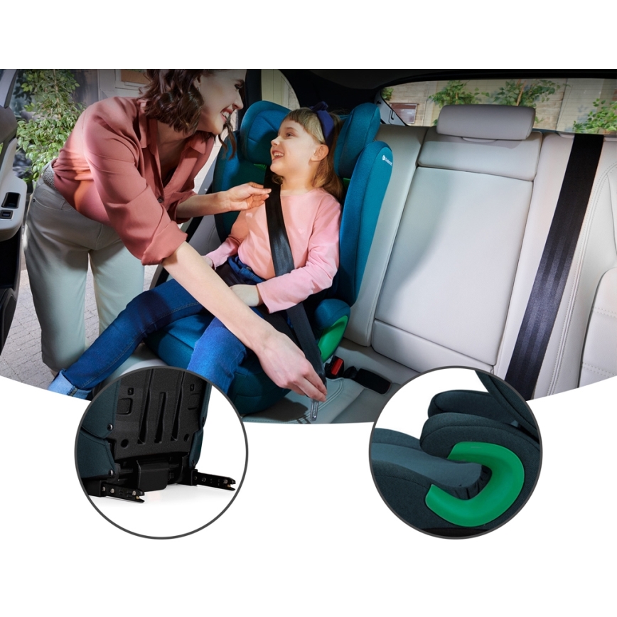 KINDERKRAFT - Седалка за кола JUNIOR FIX 2 (100-150 см) Harbor blue