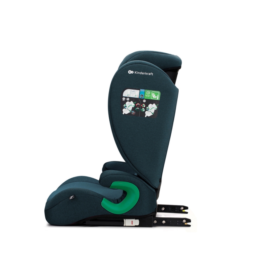 KINDERKRAFT - Седалка за кола JUNIOR FIX 2 (100-150 см) Harbor blue