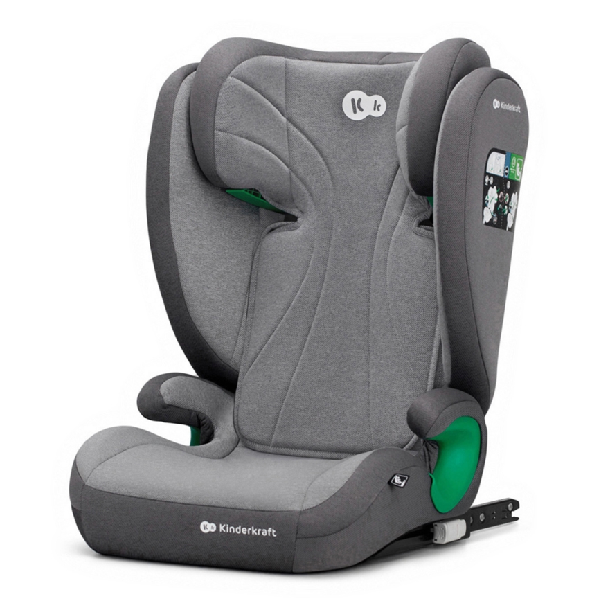 KINDERKRAFT - Седалка за кола JUNIOR FIX 2 (100-150 см) Ракета сив