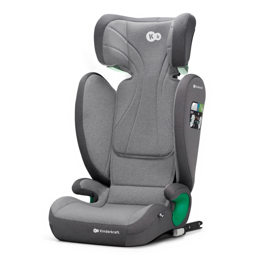 KINDERKRAFT - Седалка за кола JUNIOR FIX 2 (100-150 см) Ракета сив
