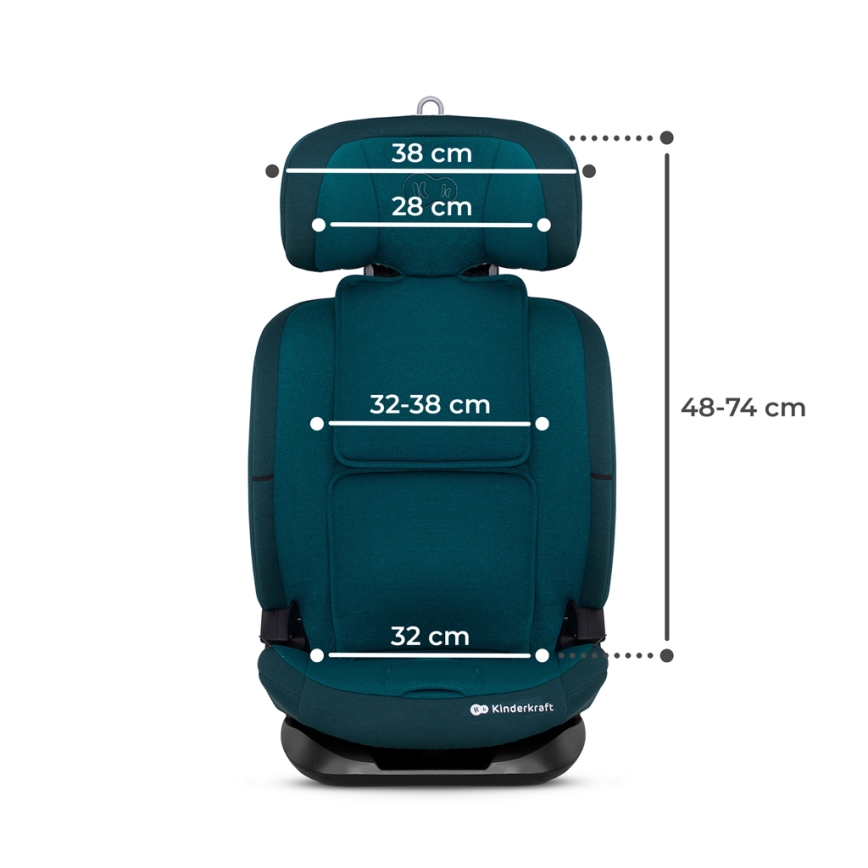 KINDERKRAFT - Седалка за кола ONETO 3 i-Size (76-150 см) + Isofix Harbor син
