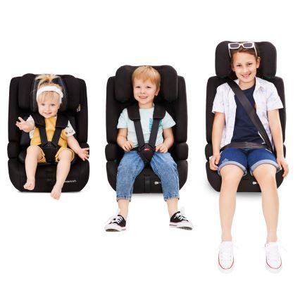 KINDERKRAFT - Седалка за кола SAFETY FIX 2 i-Размер (76-150 см) черен