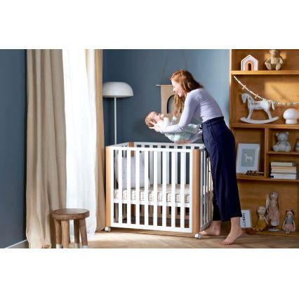 KINDERKRAFT SELECT - Бебешко легло 4 в 1 KOYA Premium бук/бор