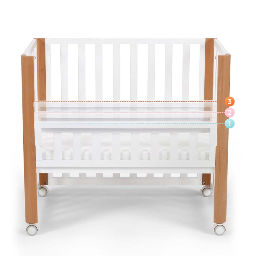 KINDERKRAFT SELECT - Бебешко легло 4 в 1 KOYA Premium бук/бор