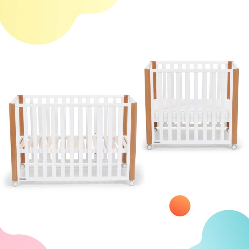 KINDERKRAFT SELECT - Бебешко легло 4 в 1 KOYA Premium бук/бор
