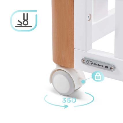 KINDERKRAFT SELECT - Бебешко легло 4 в 1 KOYA Premium бук/бор