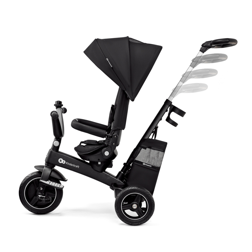 KINDERKRAFT SELECT - Детска триколка 5в1 EASYTWIST Premium черен