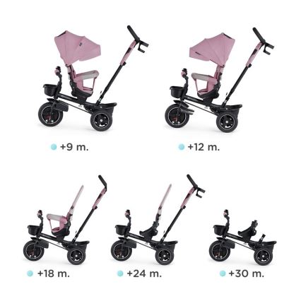 KINDERKRAFT - Детска триколка 5в1 SPINSTEP розова