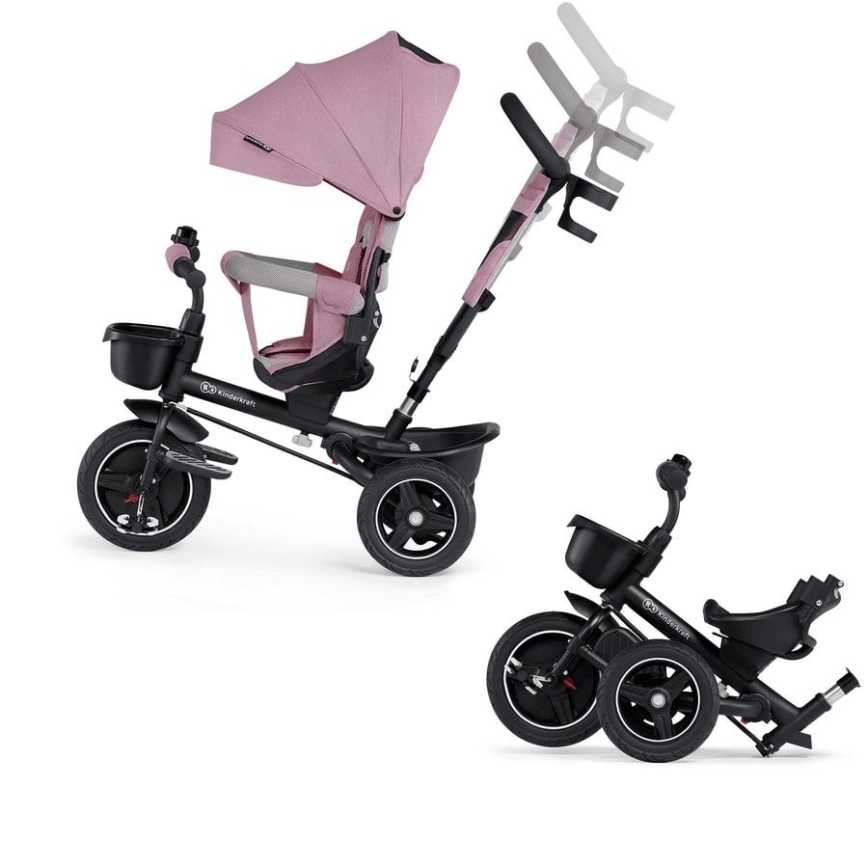 KINDERKRAFT - Детска триколка 5в1 SPINSTEP розова