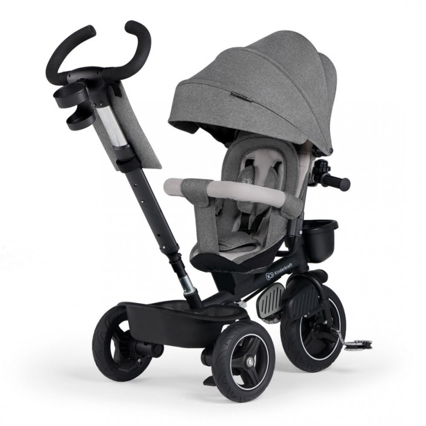 KINDERKRAFT - Детска триколка 5в1 SPINSTEP сива